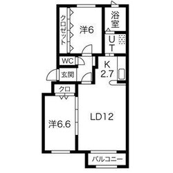 カレラ山鼻の物件間取画像